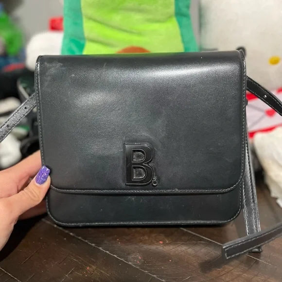 Balenciaga Bags Balenciaga B Logo Leather Crossbody Bag - Main Image